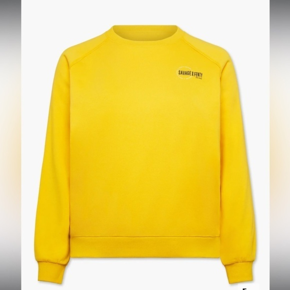 Savage x Fenty Essential Terry Scope Logo Raglan Sweatshirt